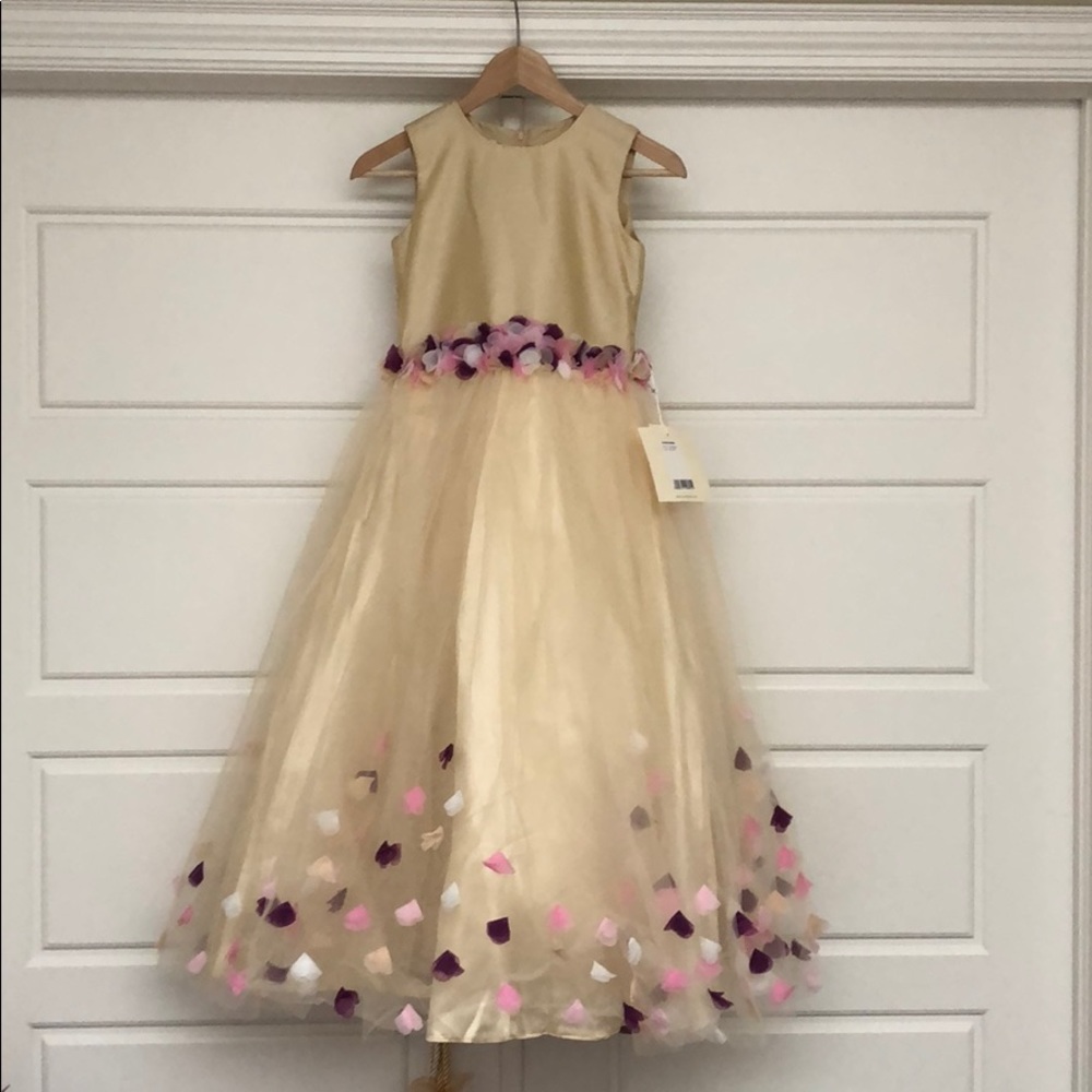 NWT. A-line floor length flower girl dress